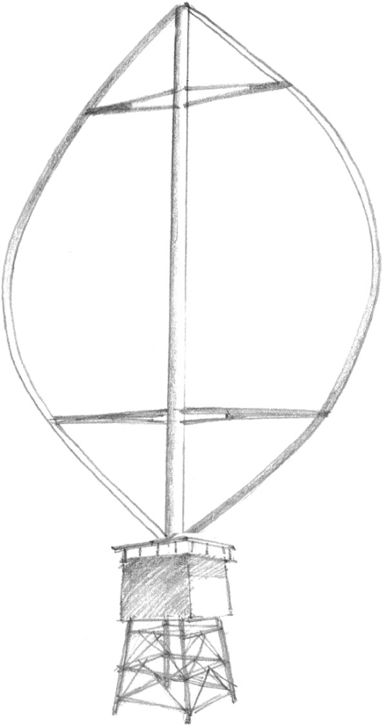 The Darrieus wind turbine is a type of Vertical Axis Wind Turbine patented by George Jean Marie Darrieus, a French aeronautical engineering in 1931.